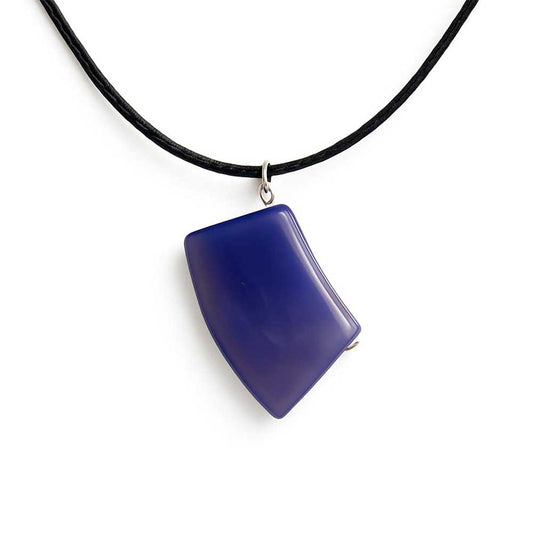 colgante agata azul