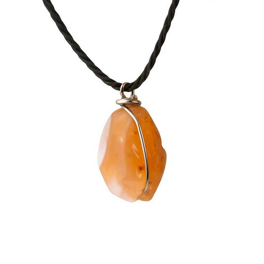 colgante ágata naranja