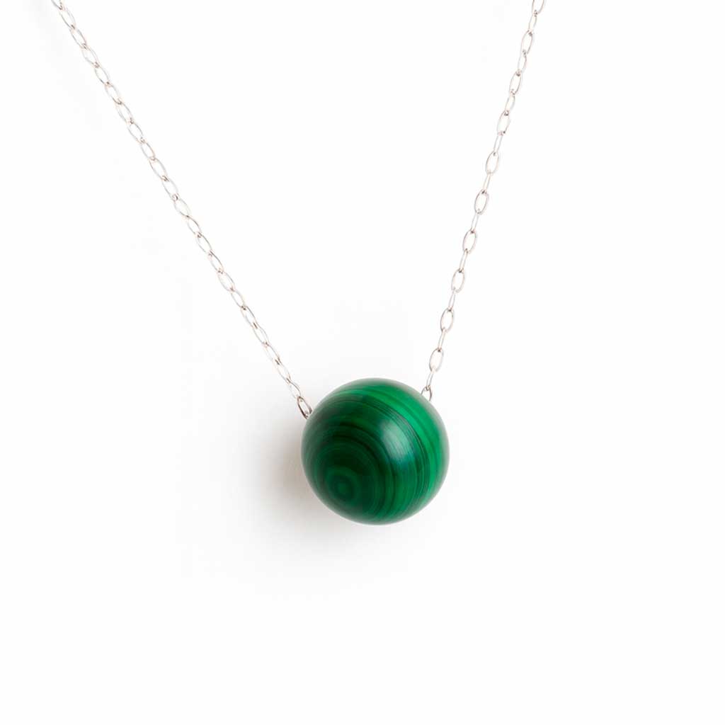 colgante bola malaquita
