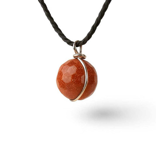 colgante aventurina marron