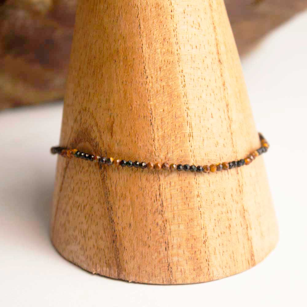 pulsera ojo de tigre y turmalina