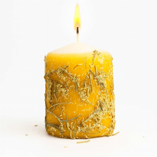 Vela ritualizada miel